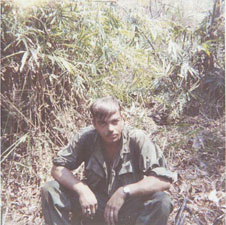 Rollinger wore out from humping  Vietnam 1969 Army