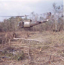 Landing in Plei Trap Vietnam 1969 Army Combat